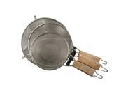 CONCORD 3PC LARGE Stainless Steel Extra Fine Mesh Strainer Sifter 7 9 10