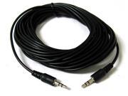 12ft 3.5mm Audio Stereo Headphone Male to Male Extension Plastic Cable 12 FT New