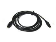 New 6ft Digital Audio Optical Toslink Cable for DVD CD Black