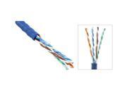 1000 Ft Bulk CAT5 CAT5E 24 AWG UTP Twist Pair Solid Network Ethernet Cable Blue