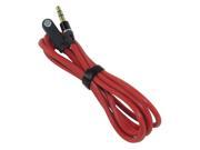 Red Replacement 3.5mm Audio Aux Cable for Beats by Dr Dre Headphones Solo Studio HD