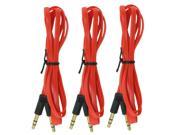 Car Audio Stereo Aux Cord 3.5mm Cable for Apple iPod Iphone Samsung PC 3 Pack