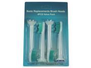 Replacement Electric Toothbrush Heads fit for Philips Sonicare ProResults HX6013 4 Pack