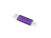 Litop 64GB Purple OTG Swivel Double Plugs USB Flash Drive for Android Smart Phone Samsung Galaxy S4 Also MOTO XOOM NOKIA N8 E7 Together Compatible With PC Noteb