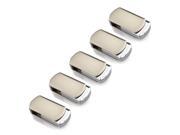 Litop Pack of 5 Silver Color 4GB Digital Data Storage Traveler USB 2.0 Swivel Design Flash Drive