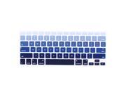 Litop Blue Gradient Series Silicone Keyboard Cover Keyboard Skin for All 13 15 17 MacBook MacBook Pro Keyboards and Apple Wireless Keyboard