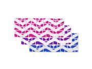 Litop Wavy Lines Series 3PCS Hot Pink White Purple White Blue White Silicone Keyboard Cover Keyboard Skin for All13 15 17 MacBook MacBook Pro MacBook A