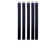 Litop 1GB Pack of 5 Black USB 2.0 Flash Drive Wrist Band Design with 1 Free Wrist Strap and 1 Free Necklace Strap