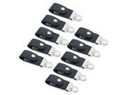 Litop 10 PCS 1GB Black High Speed Synthetic Leather Buckle Shape USB Flash Drive USB 2.0 Memory Disk U Disk