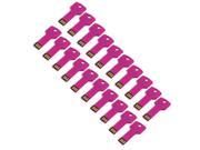 Litop Pack Of 20 Pink 2GB Metal Key Shape USB Flash Drive USB 2.0 Memory Disk