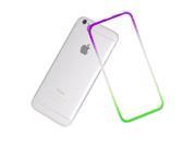 Litop 4.7 inch Rainbow Gradient Hippocampal Button Bord Cover Case for Apple iphone 6 4.7 inch Green Purple