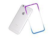 Litop 4.7 inch Rainbow Gradient Hippocampal Button Bord Cover Case for Apple iphone 6 4.7 inch Blue Purple