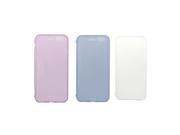 Litop Soft TPU Protective Protection Flip Case Cover for 4.7 Inch iPhone 6 High Sensibility with the Cover Folded Light Purple Light Green White