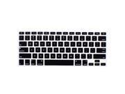 Litop® Thin Silicone Keyboard Cover Keyboard Skin for or All 13 15 17 Apple Macbook Pro Black