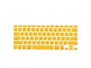 Litop® Thin Silicone Keyboard Cover Keyboard Skin for or All 13 15 17 Apple Macbook Pro Yellow