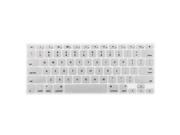 Litop® Thin Silicone Keyboard Cover Keyboard Skin for or All 13 15 17 Apple Macbook Pro Silver Color