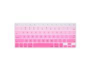 Litop® Pink Gradient Thin Silicone Keyboard Cover Keyboard Skin for or All 13 15 17 Apple Macbook Pro Pink Gradient
