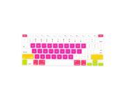 Litop® Candy Series Hot Pink Thin Silicone Keyboard Cover Keyboard Skin for or All 13 15 17 Apple Macbook Pro and Apple Bluetooth Wireless Keyboard MC184LL B