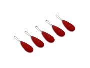 Litop 4GB 5Pcs Red Water Droplets Shape USB 2.0 Memory Disk U Disk USB Flash Drive for High Quality Transfer Data