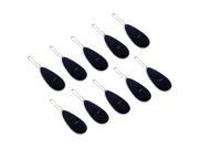 Litop 16GB 10Pcs Black Water Droplets Shape USB 2.0 Memory Disk U Disk USB Flash Drive for High Quality Transfer Data