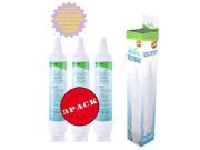 3 Pack LG 4609990000 Compatible Refrigerator Water and Ice Filter by Zuma Wa...