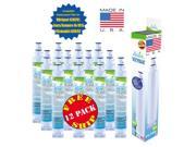 12 Pack Whirlpool 6701 Compatible Refrigerator Water and Ice Filter by Zuma Filters
