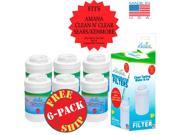 6 Pack Amaana 12527303 Compatible Refrigerator Water and Ice Filter