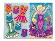 Mermaid Dress Up Chunky Puzzle 9 pcs. Wooden Puzzle by Melissa Doug 9023