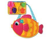 Fish Beach Tote with Sand Toys Beach Pool Toys by Stephen Joseph 100340
