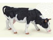 Black White Grazing Cow Play Animal Figure by Papo Figures 51150