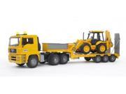 TGA Truck with JCB Backhoe Loader Vehicle Toys by Bruder Trucks 02776