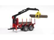 Logging Trailer with Grabber Vehicle Toy by Bruder Trucks 02252
