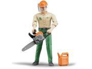 Logging Man with Accessories Vehicle Toy by Bruder Trucks 60030