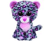 Tasha Pink Grey Leopard Beanie Boo Medium Stuffed Animal by Ty 37038