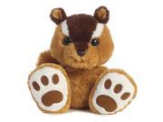 Nutsy Chipmunk Taddle Toes 10 inch Suffed Animal by Aurora Plush 16337