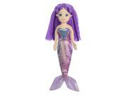 Daphne Light Purple Mermaid 10 inch Play Doll by Aurora Plush 33090