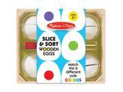 Slice Sort Wooden Eggs Kitchen Toy by Melissa Doug 9301