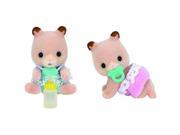 Fluffy Hamster Twins Doll House Figures by Calico Critters CC1491