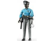 Policewoman Dark Skin with Accessories Vehicle Toy by Bruder Trucks 60431