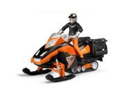 Snowmobile with Driver Accessories Vehicle Toy by Bruder Trucks 63101