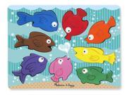 Chunky Puzzle Colorful Fish Wooden Puzzle by Melissa Doug 9003