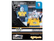 Gnash Mascot Nashville Predators NHL Minifigure Building Set by Oyo Sports