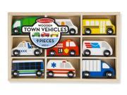 Wooden Town Vehicles Set Vehicle Toy by Melissa Doug 3170