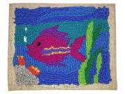 Tropical Fish Rug Hooking Kit Craft Kit by Harrisville Designs F564