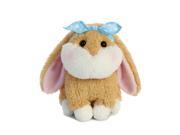 Dafney Bunny Blue Bow 8 inch Stuffed Animal by Aurora Plush 08806