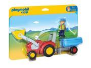 Tractor with Trailer 1.2.3 Imaginative Play Set by Playmobil 6964