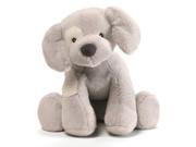 Spunky Dog with Sound Gray 8 inch Baby Stuffed Animal by GUND 4059063
