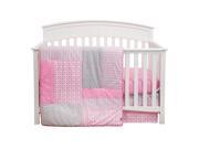 Trend Lab 3 Piece Crib Bedding Set Pink Lily