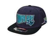 MLB American Needle Tampa Bay Devil Rays Fusion Angler Snapback Flat Bill Hat