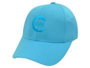 MLB CHICAGO CUBS POWER BLUE HAT POLYESTER CAP ADJ NEW